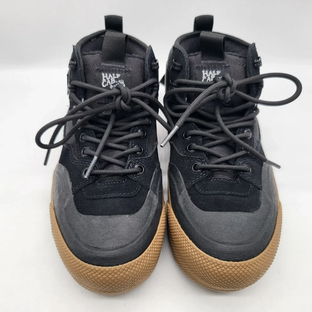 Vans Half Cab MTE GORE-TEX Men's 6.5 Womens 8 Black Gum Skate Shoes VN000CVMB9M1
